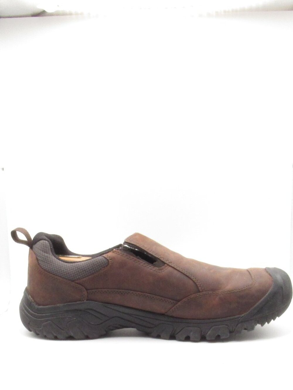 Keen Brown Targhee III Dark Earth/Mulch Shoes Size 12 W Slip On Leather FLAWED - Picture 9 of 14